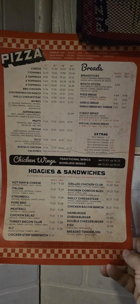 Teenas Pizza Menu image 2